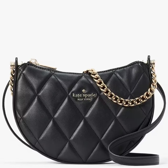 kate spade Handbags - Kate Spade Carey Zip Top Crossbody Bag Black/Gold